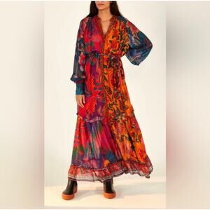 FARM Rio | Dresses | Farm Rio Xl Green Nautical Guipure Maxi Dress |  Poshmark